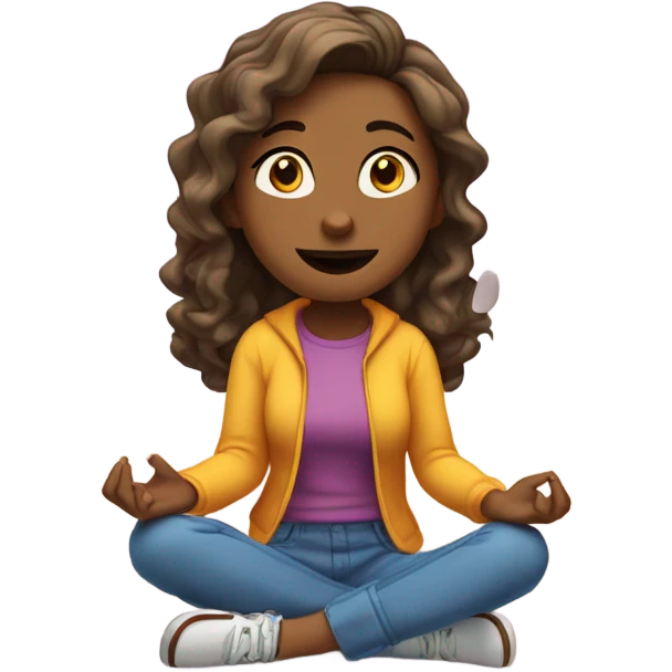 Girl telling a story  emoji
