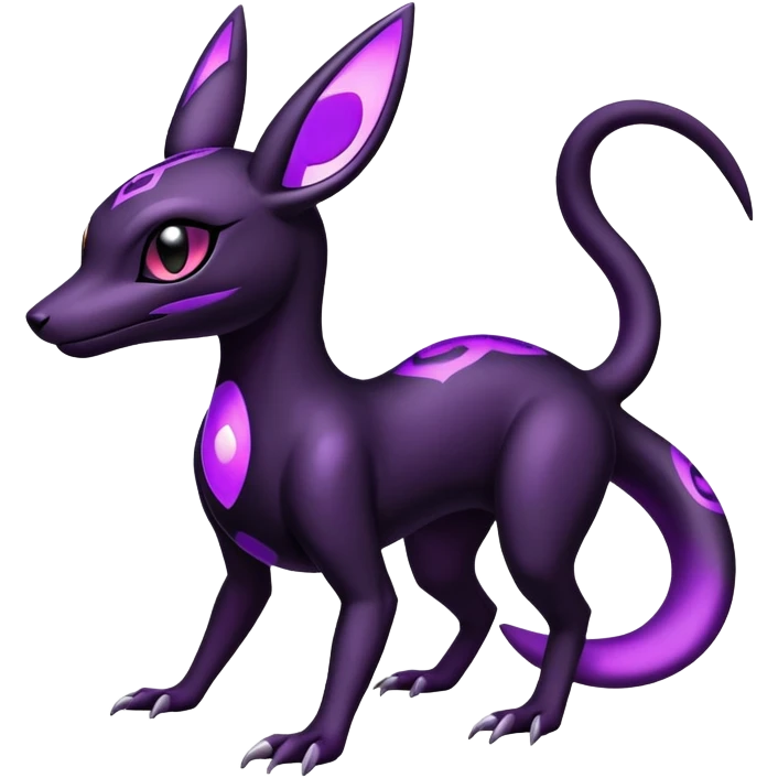 Salazzle-Umbreon-Fakémon-hybrid-creature (full body)  emoji