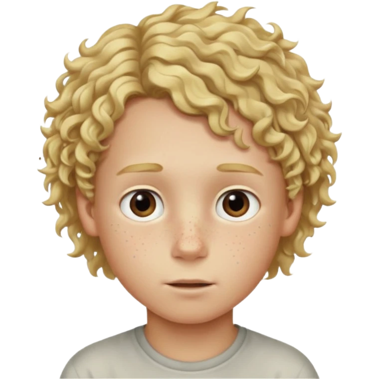 hassidic young boy blond freckles sidelocks curly emoji