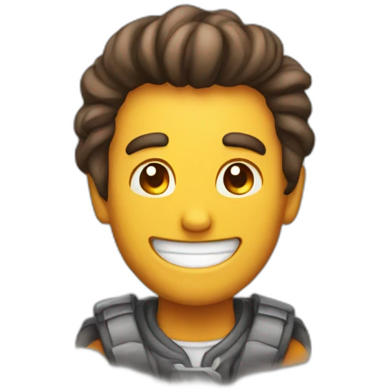 man smilling and fire emoji