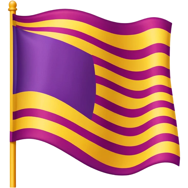 flag with three horizontal stripes: red at the top, yellow in the middle, and purple at the bottom emoji