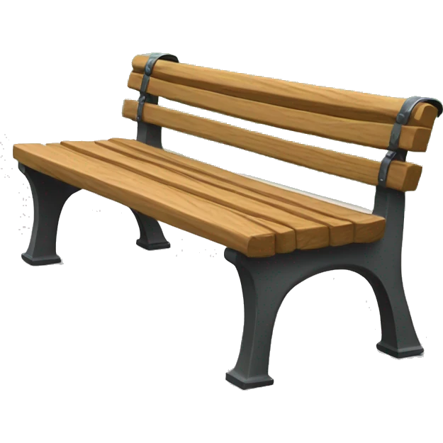 Bench in park emoji