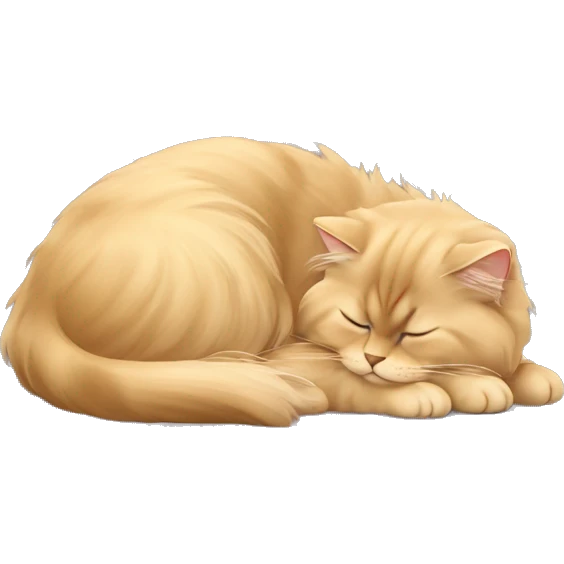 British longhair golden shaded sleeping  emoji