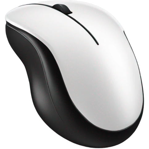 pc mouse black emoji