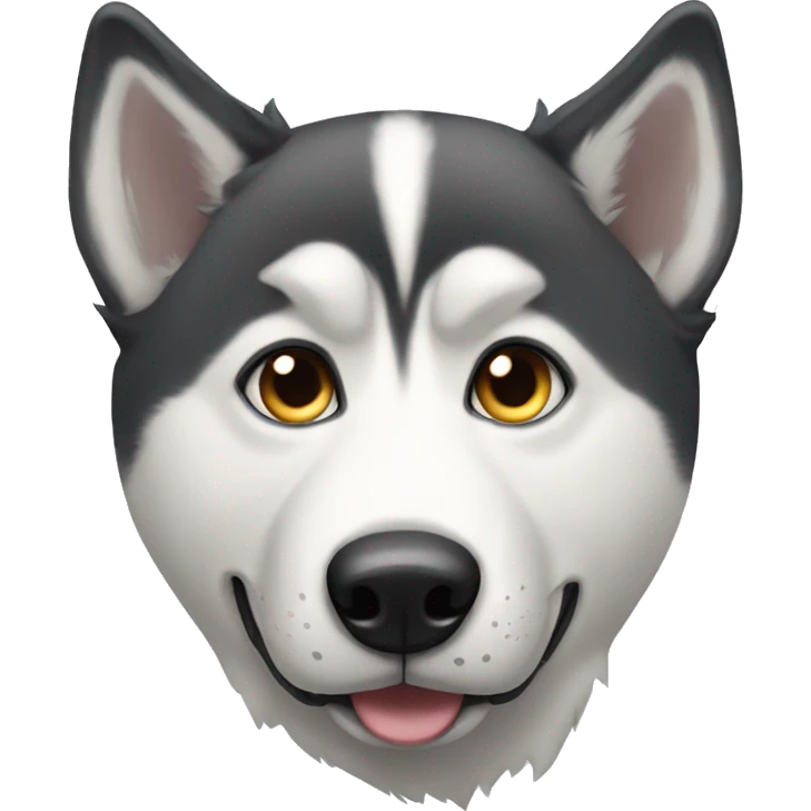 One eyed husky  emoji