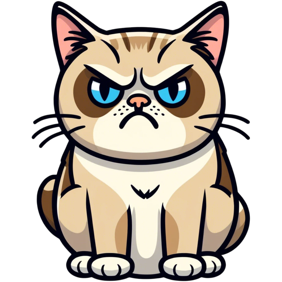 Gato enojo  emoji