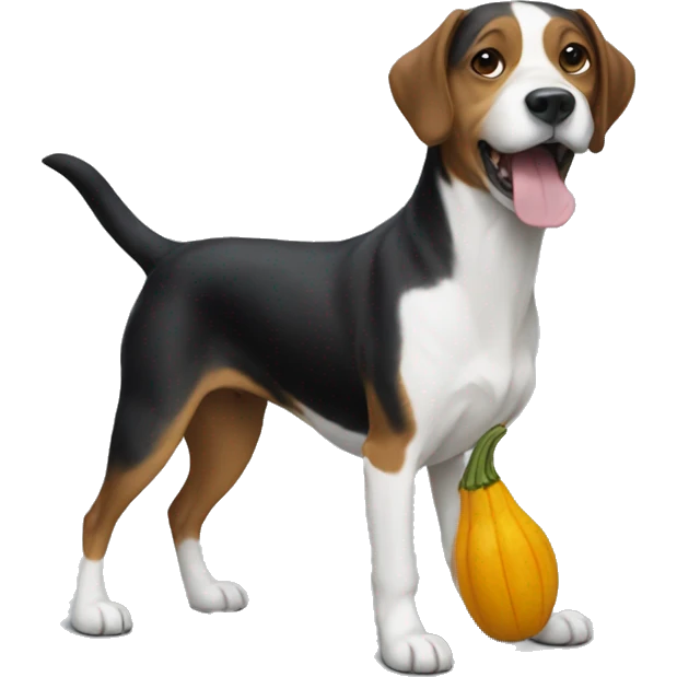 Dog with squash emoji