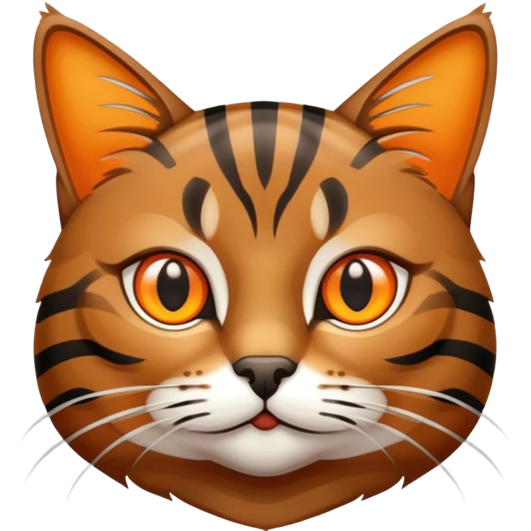 Brown tabby cat emoji