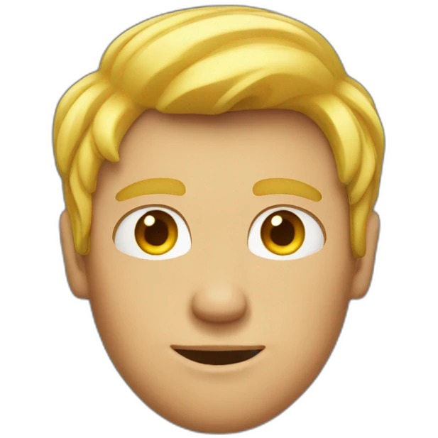 sunburn blond man emoji