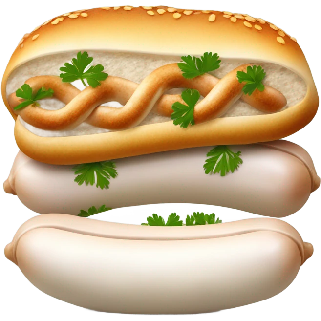 Bavarian white sausage emoji