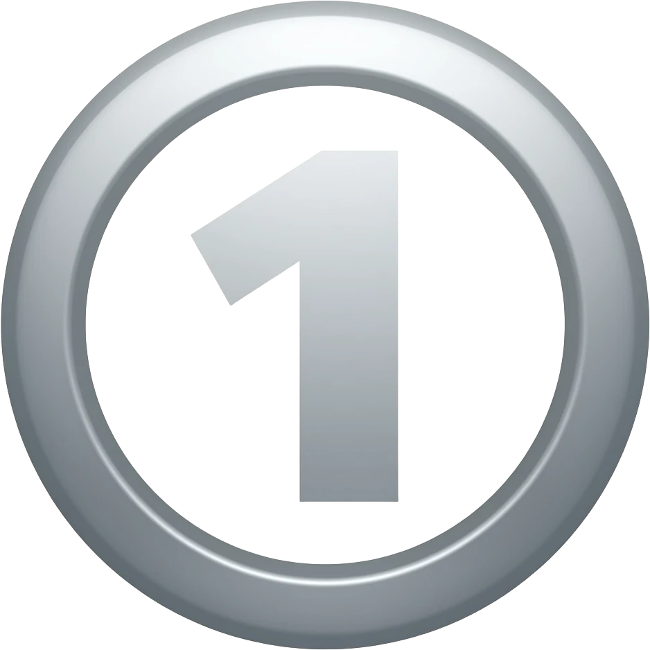 Circled number one emoji