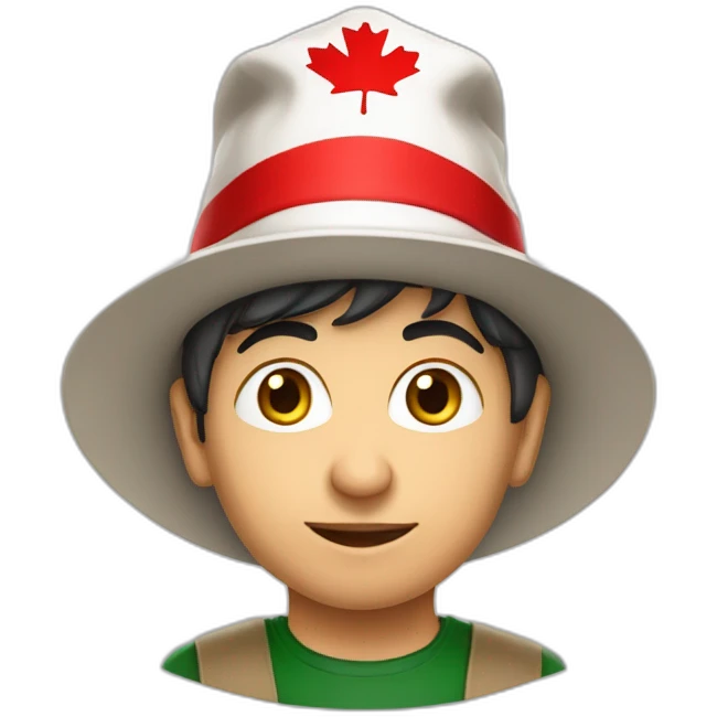 short algerian dwarf kid wearing canada hat fabricating islamic evidence emoji