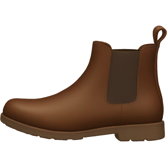 brown chelsea boots emoji