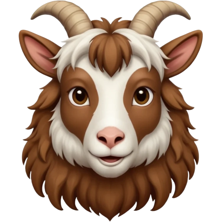 long head haired goat emoji