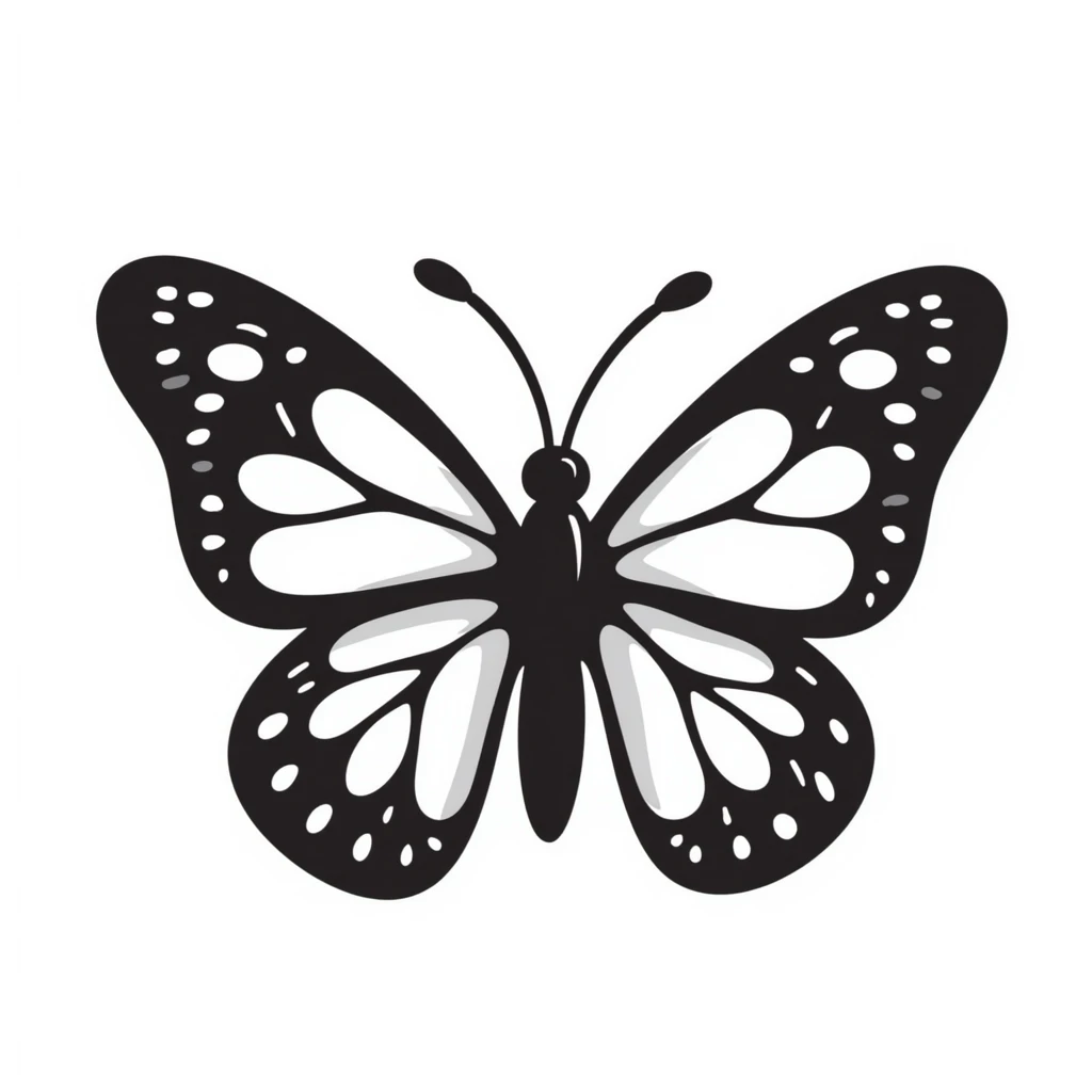 black butterfly emoji