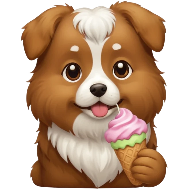 Dog with loukoum emoji