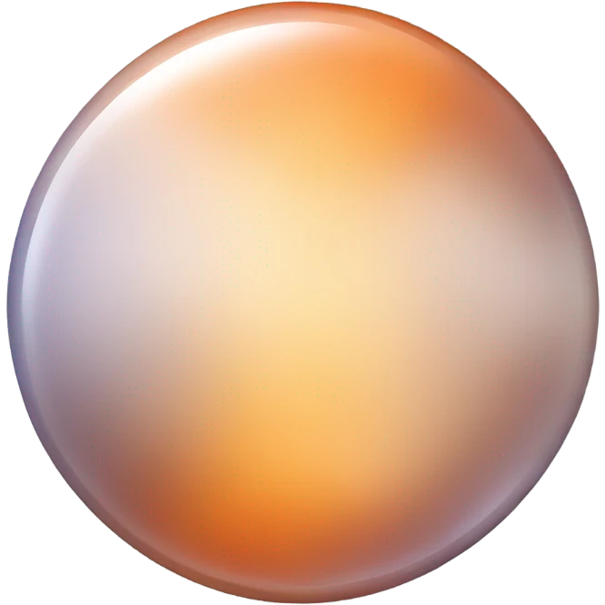 Orange crystal circle emoji