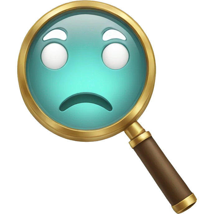 magnifying glass emoji