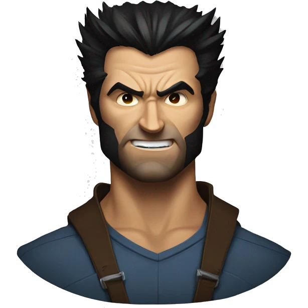 Logan/Wolverine head portrait  emoji