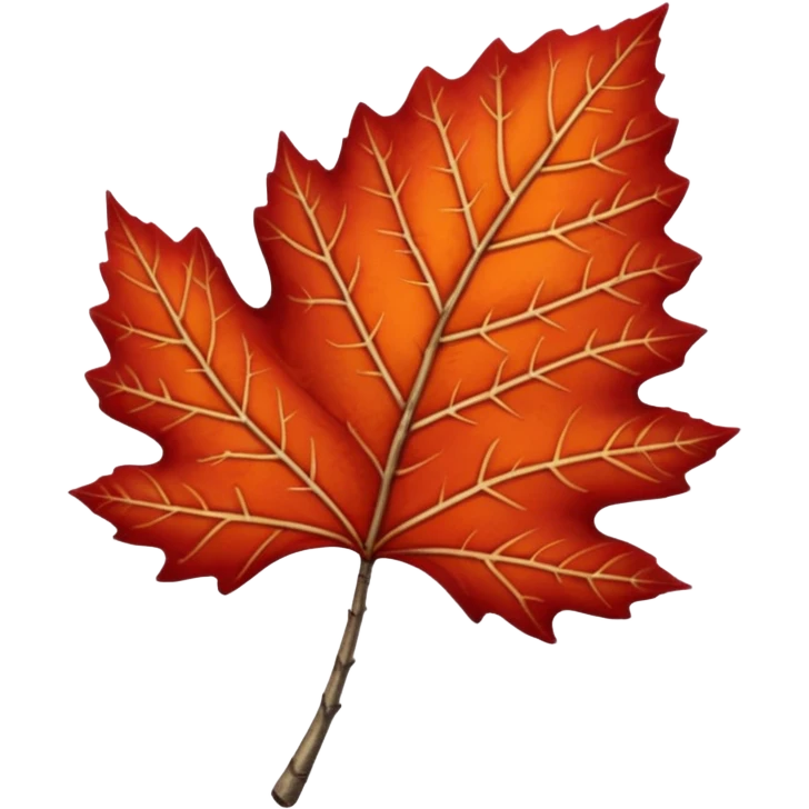red birch leaf  emoji