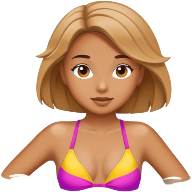 Girl in a swimsuit emoji