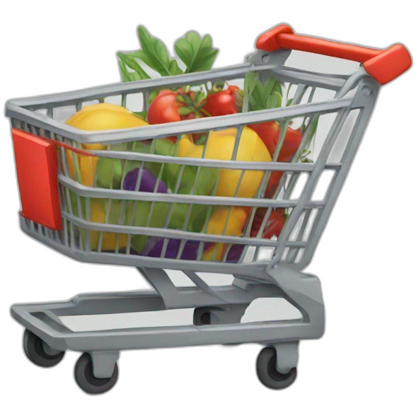 shopping cart emoji