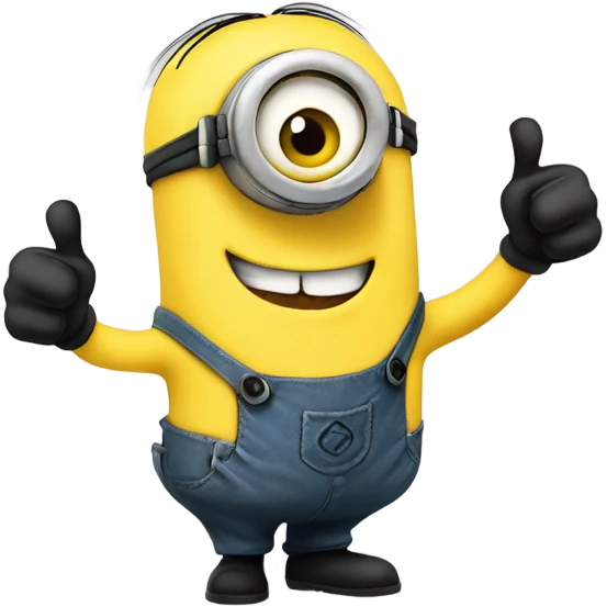 Minion doing a thumbs up emoji