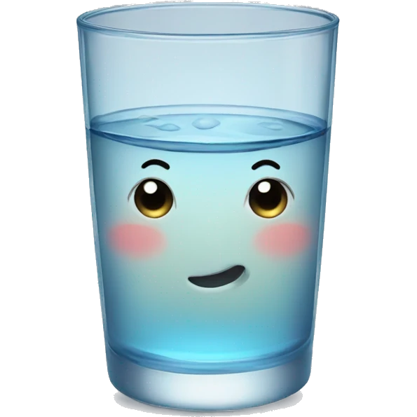 Glass of water emoji