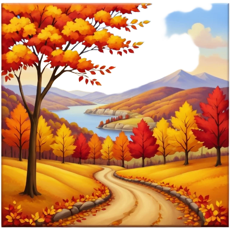 thumbnail picture mac os, painting on wall, autumn emoji