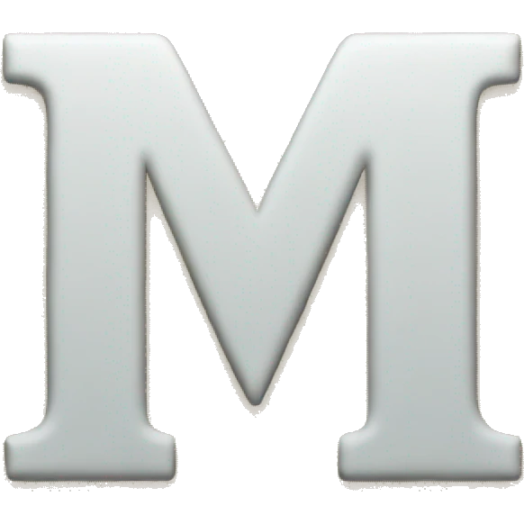 Big letter M emoji