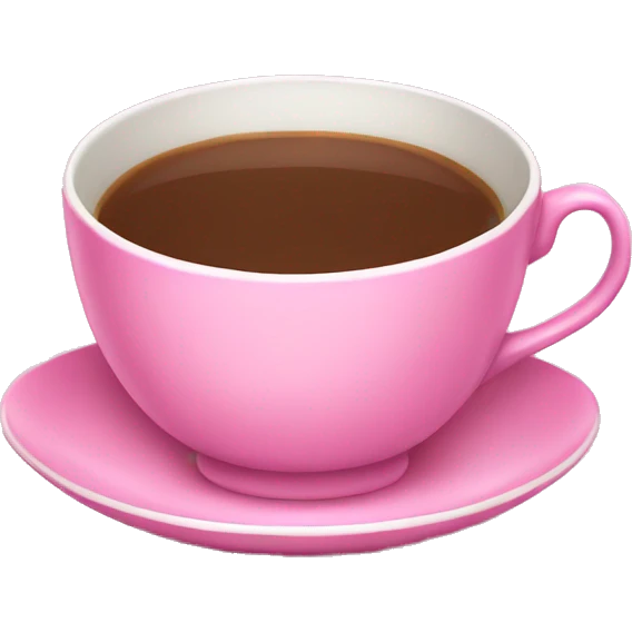 Pink teacup emoji