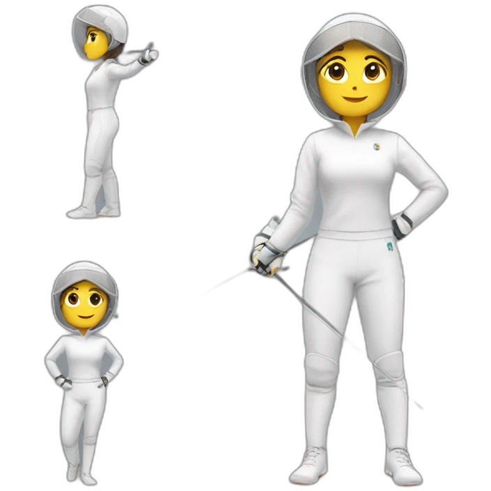 fencing girl emoji
