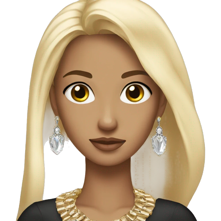 blonde and brunett with stunning jewelry emoji