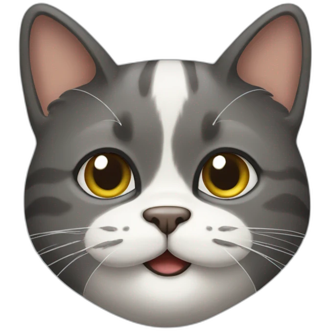 A cat with moustache  emoji