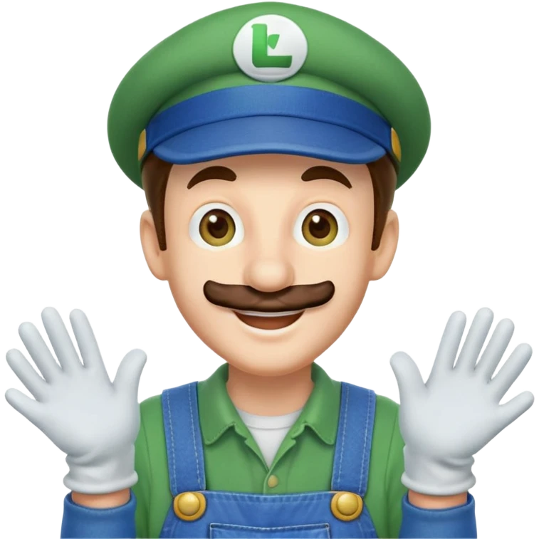 Luigi from Mario Bros emoji