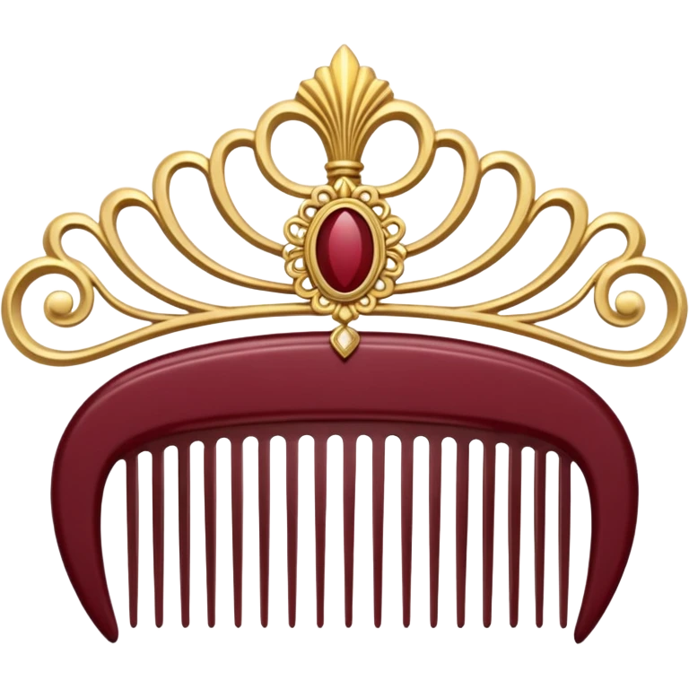 burgundy royal comb emoji