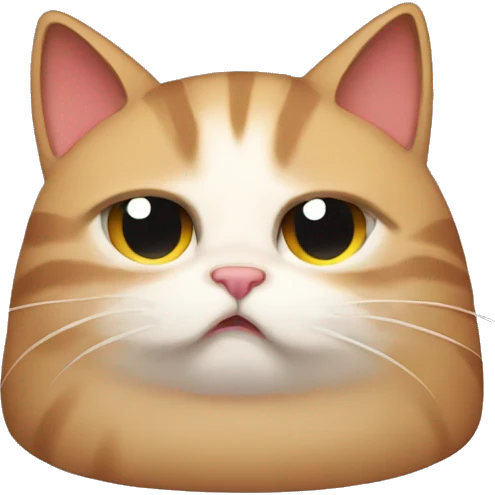 annoyed cat zzz emoji
