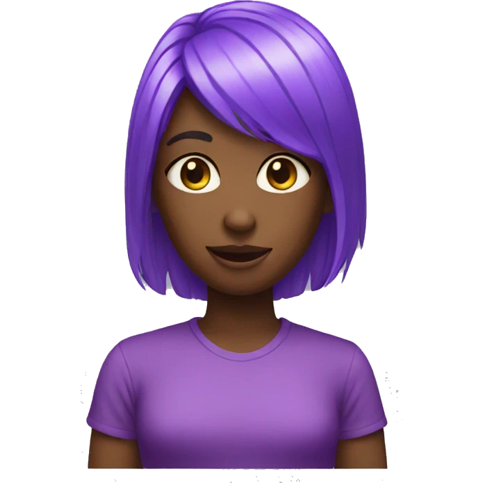 Chat violet emoji