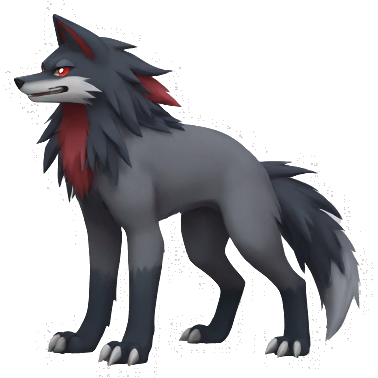 Zoroark-Mightyena full body emoji