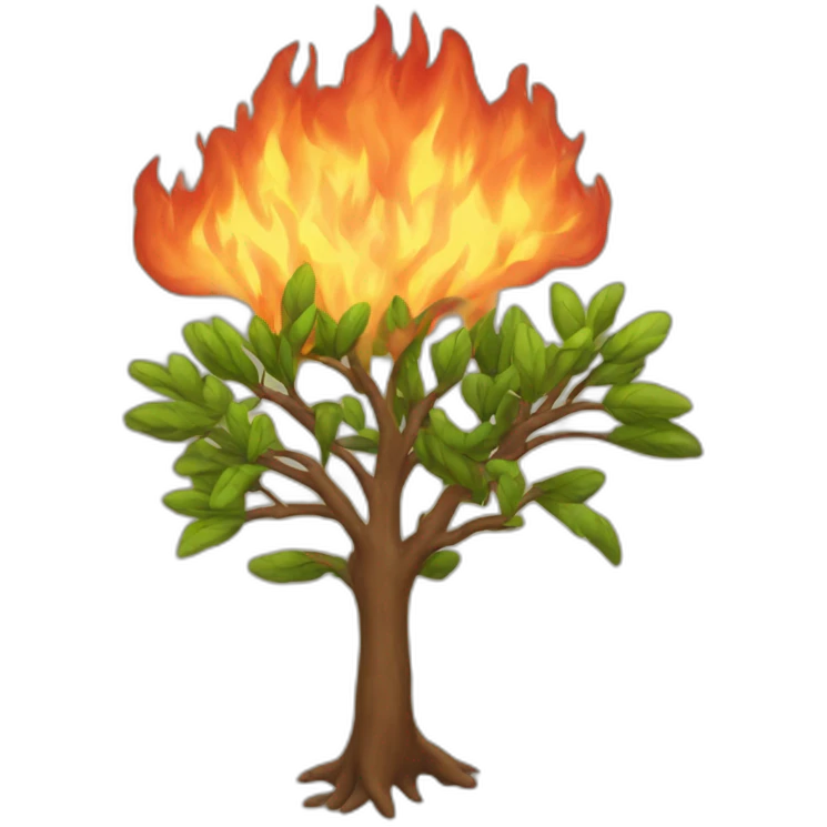 burning bush emoji