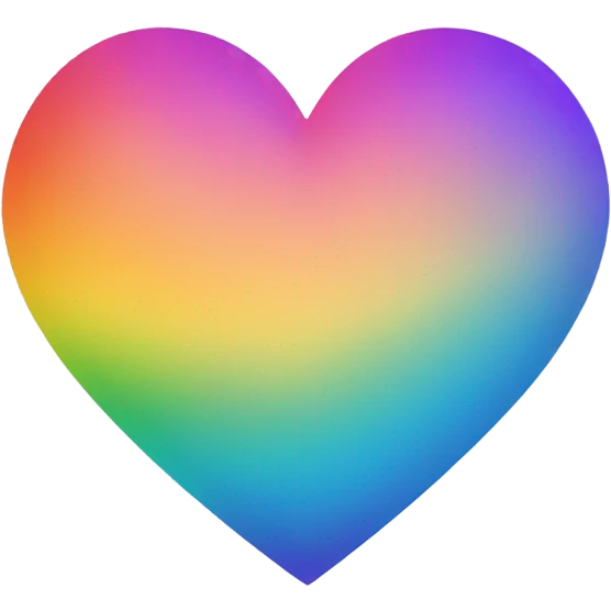 Rainbow heart emoji