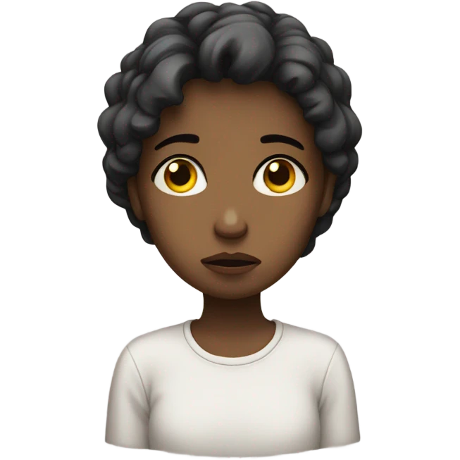 Sad girl  emoji