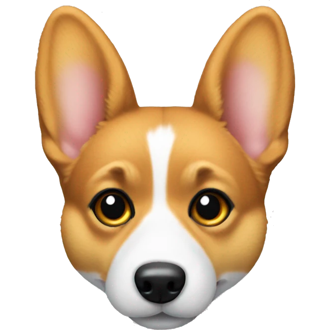 Corgi Pembroke wearing a baret emoji