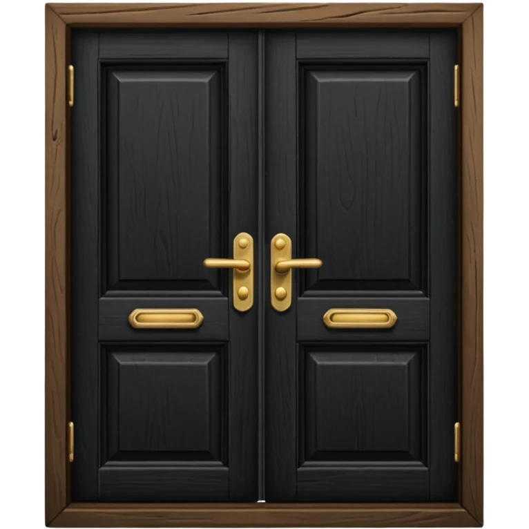 a black door  emoji