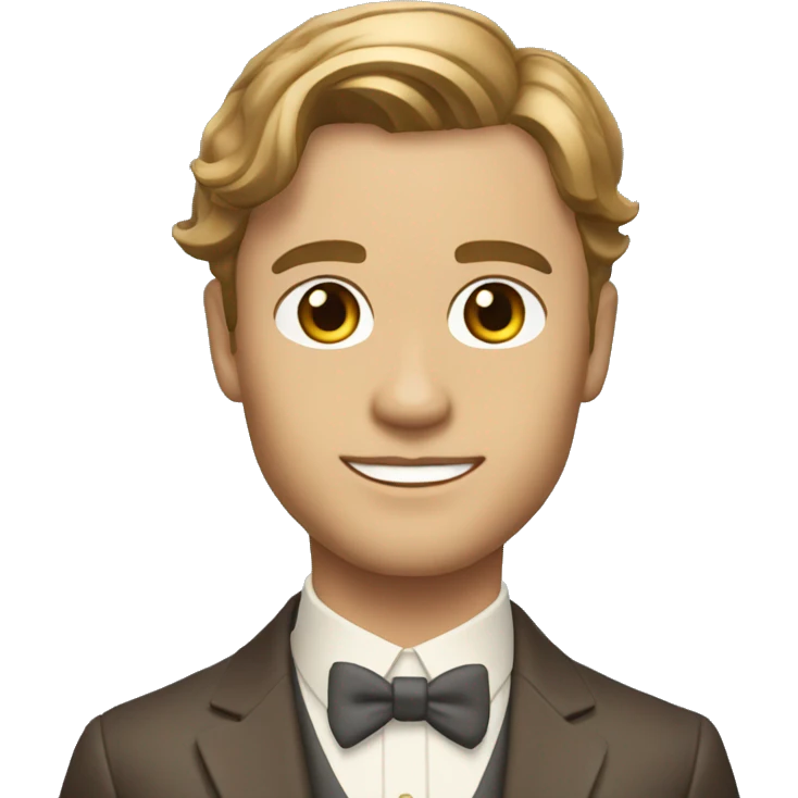 The jay Gatsby with champagne light brown hair emoji