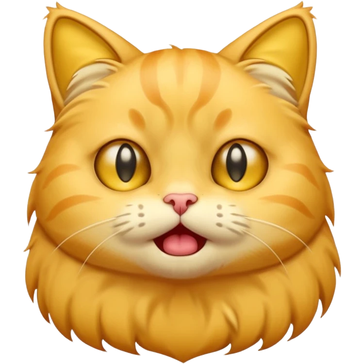 yellow cat (looks like this 😸😺🐱) crying loudly (like this 😭) emoji