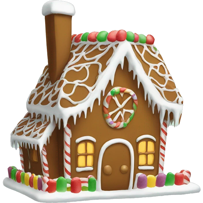 gingerbread house emoji