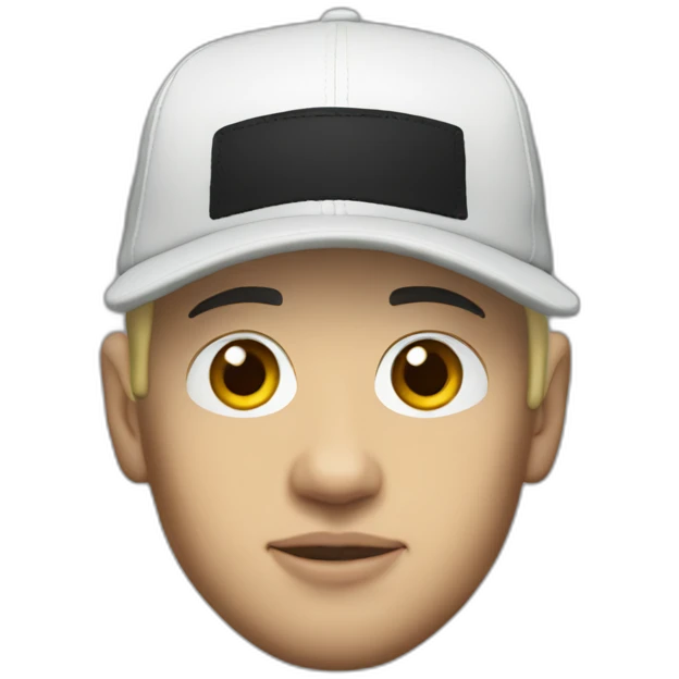 Eminem wearing a kangol hat emoji