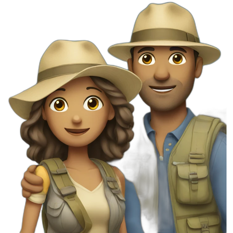Travelling couple emoji