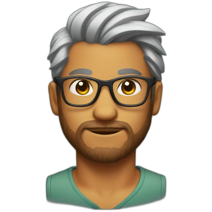 fox developer with glasses and a man bun emoji